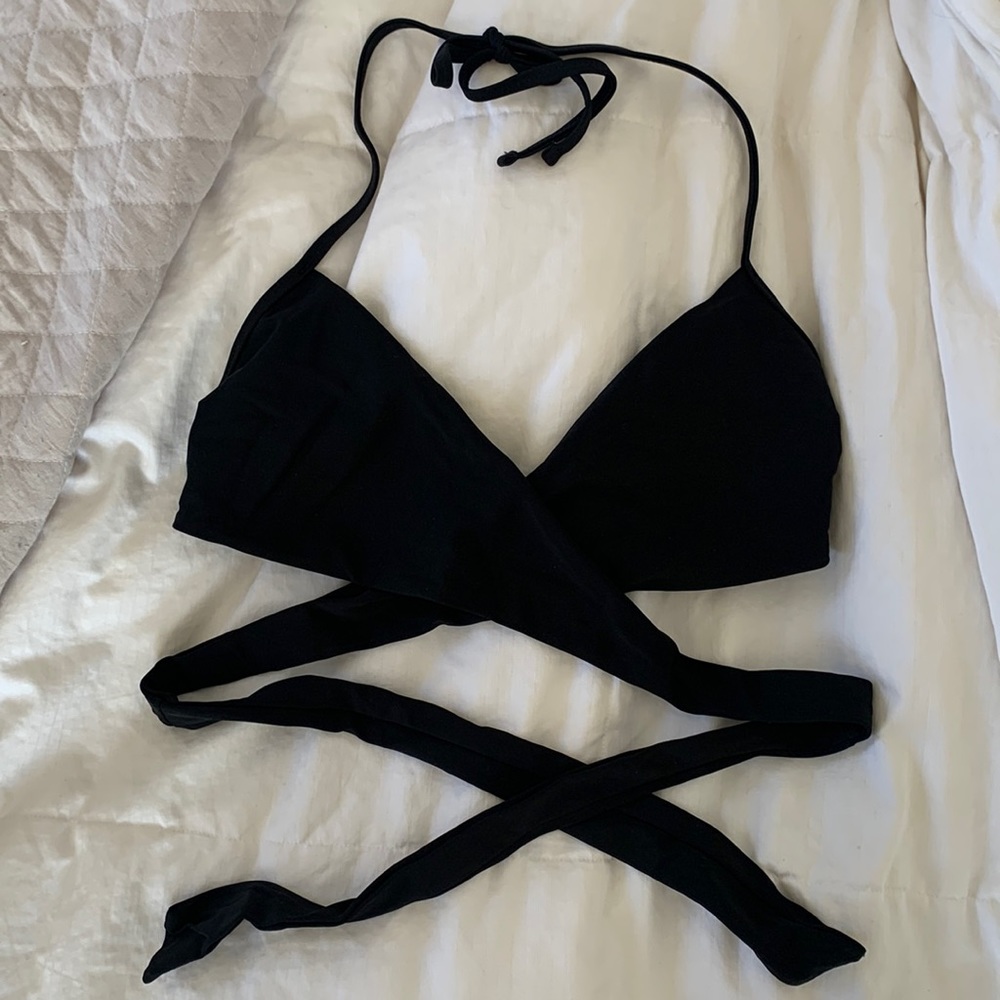 Aerie wrap halter top bikini